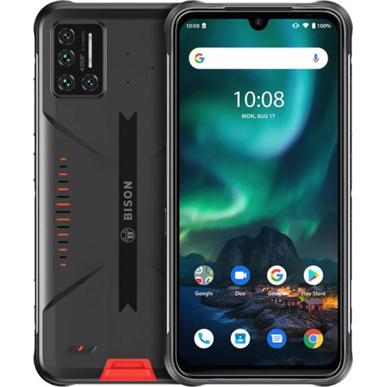 UmiDigi Smartphone Bison, IP68/IP69K, 6.3'' FHD+, 8/128GB, 48MP, Orange - (BISON-OR-8)