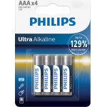 PHILIPS Ultra ��������� ��������� LR03E4B/10, AAA LR03 1.5V, 4��� - (LR03E4B-10)
