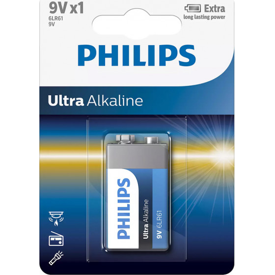 PHILIPS Ultra �������� �������� 6LR61E1B/10, 6LR61 9V, 1��� - (6LR61E1B-10)