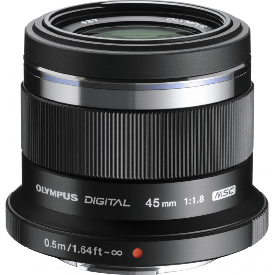 Olympus 45mm 1:1.8 BLACK M.ZUIKO DIGITAL (ET-M4518) Lense Micro FT - (V311030BE000)