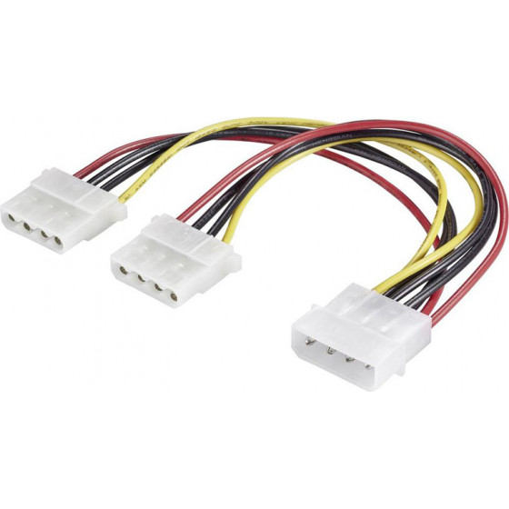 POWERTECH ������� �������� IDE (M) �� 2x IDE (F), 20cm - (CAB-W004)