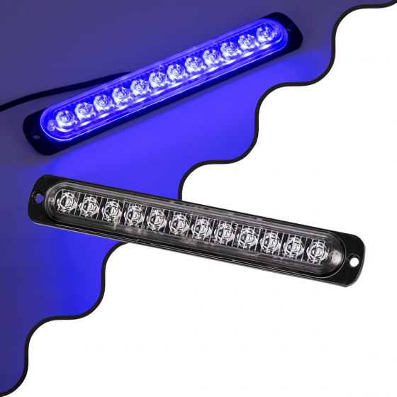 GloboStar PRO Series ����� �������� �������� ���������� ��� ���������� & ������� 10 ������������ �������� STROBE LED SMD 3030 15W DC 12-24V ��������� IP65 ���� - (85268)