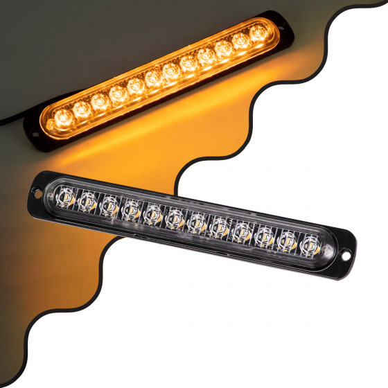 GloboStar PRO Series ����� �������� �������� ������ �������� ��� ���������� & ������� 10 ������������ �������� STROBE LED SMD 3030 15W DC 12-24V ��������� IP65 ��������� - (85269)