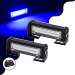 GloboStar PRO Series ��� 2 x ������ �������� �������� ���������� ��� ���������� & ������� 13 ������������ �������� STROBE LED CREE CXB COB 18W DC 10-30V ��������� IP65 ���� - (85026)