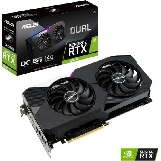 ASUS VGA DUAL-RTX3060TI-O8G-V2 ,8GB , GDDR6 - (90YV0G1J-M0NA00)