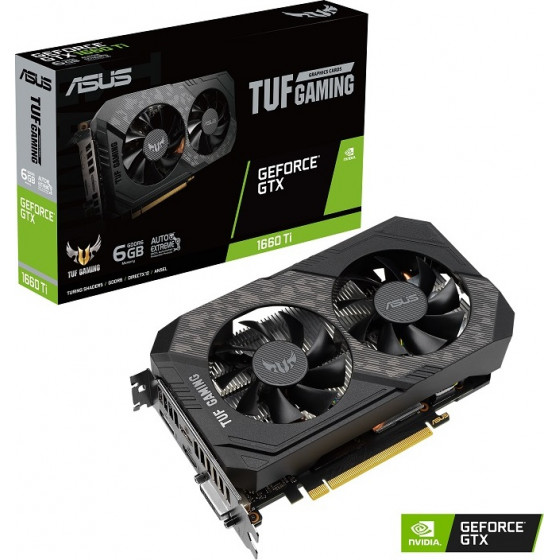 ASUS VGA TUF-GTX1660TI-6G-EVO-GAMING, GDDR6 - (90YV0CT8-M0NA00)