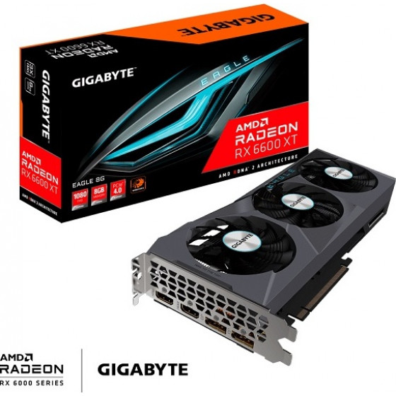 GIGABYTE VGA GV-R66XTEAGLE-8GD 8GB,GDDR6 - (GVR66XTE-00-G)