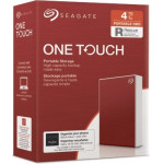 SEAGATE HDD EXT ONE TOUCH DRIVE 4T,USB3,RED,2.5'' - (STKC4000403)