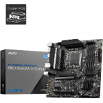 MSI MB SOCKET INTEL LGA1700 12th GEN, CS INTEL B660, 4 DIMM SOCKETS DDR4, 2x HDMI/2x DP, LAN 2.5G, MICRO-ATX, 3YW. - (PRO B660M-A DDR4)