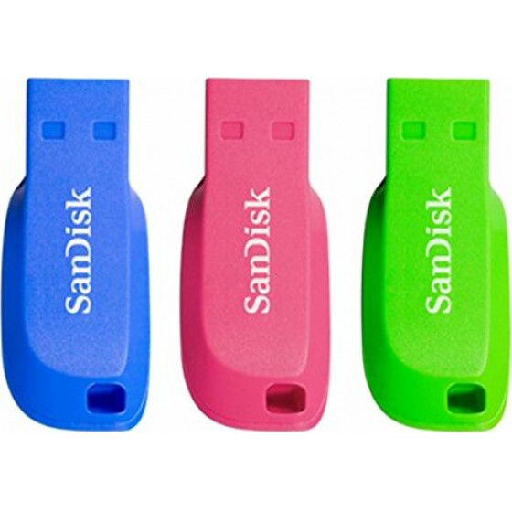 Sandisk SDCZ50C-032G-B46T Blade Usb 2.0 3-Pack 32GB