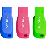 Sandisk SDCZ50C-016G-B46T Cruzer Blade Usb Flash Drive 3-Pack 16GB