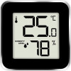 LIFE ALU MINI THERMOMETER WITH HYGROMETER, BLACK-ALUMINUM COLOR - (221-0118)