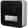 LIFE ALU MINI THERMOMETER WITH HYGROMETER, BLACK-ALUMINUM COLOR - (221-0118)