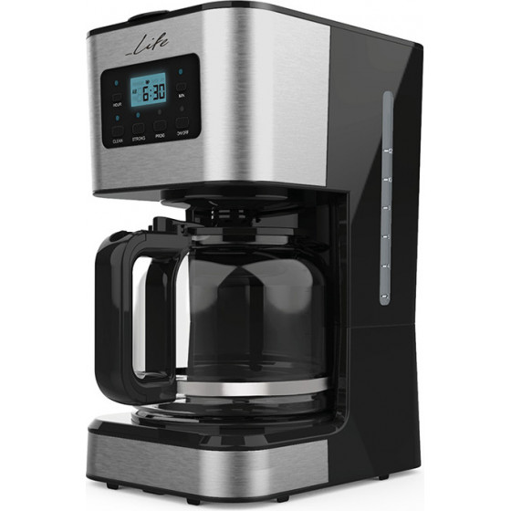 LIFE AROMA DIGITAL 950W DIGITAL PROGRAMMABLE COFFEE MAKER, 1.5L - (221-0093)