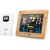 LIFE RAINFOREST BAMBOO EDITION WEATHER STATION WITH ADAPTOR, WIRELESS OUTDOOR SENSOR, CLOCK & ALARM - (221-0119)