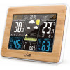 LIFE RAINFOREST BAMBOO EDITION WEATHER STATION WITH ADAPTOR, WIRELESS OUTDOOR SENSOR, CLOCK & ALARM - (221-0119)
