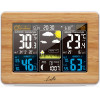 LIFE RAINFOREST BAMBOO EDITION WEATHER STATION WITH ADAPTOR, WIRELESS OUTDOOR SENSOR, CLOCK & ALARM - (221-0119)