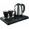 LIFE WELCOME HOTEL TRAY FOR HOTELS WITH 1.2L INOX WATER KETTLE AND 2 CERAMIC CUPS - (221-0111)