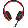 NOD GROUND POUNDER GAMING HEADSET, BLACK WITH RED LED - (141-0056)