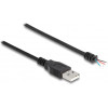 DeLock ������� USB �� �������� ����, 28 AWG, 1m, ����� - (64184)