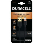 Duracell ������� �������� Usb 2.0 Braided Kevlar Usb A To Mfi Lightning 2m ����� - (USB7022A)