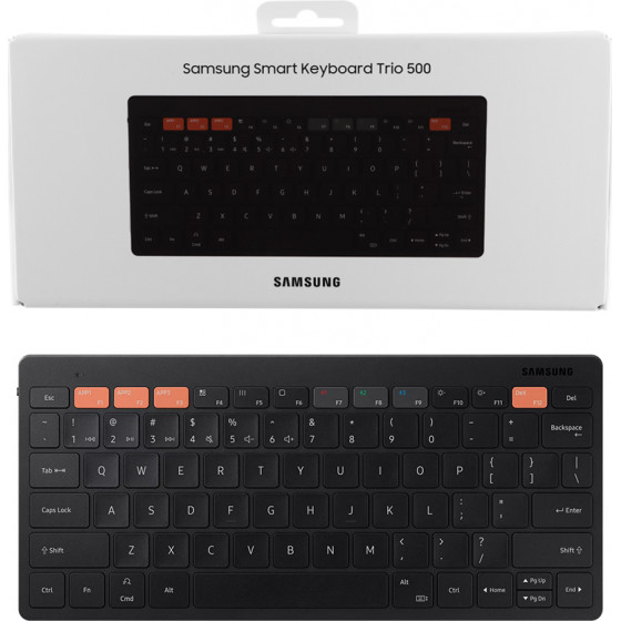 SAMSUNG BLUETOOTH MULTI KEYBOARD TRIO ������������ �/� B3400 ������� US BLACK - (EJ-B3400UBEGEU)