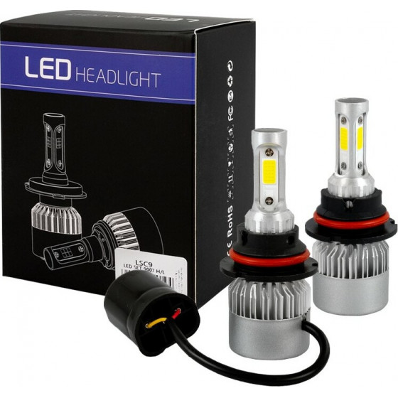 M-Tech HB5 9007 H/L 10 36V 6.500K 10.000lm 80W Cob Led Epistar 1021 C6 Kit �� ������������ - 2 ���. - (LSC9)