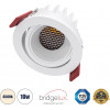 GloboStar LEO-R ������� Led Spot Downlight Trimless �8.5cm 10W 1300lm 38� Ac 220-240V IP20 �8.5 x �6.6cm - ��������� - ��������� - ����� & Anti-Glare Honeycomb - ������ ����� 4500K - Bridgelux Cob - 5 Years Warranty - (60284)