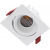 GloboStar LEO-Sq ������� Led Spot Downlight Trimless �8.5x�8.5cm 10W 1250lm 38� Ac 220-240V IP20 �8.5 x �8.5 x �6.6cm - ��������� - ��������� - ����� & Anti-Glare Honeycomb - ����� ����� 2700K - Bridgelux Cob - 5 Years Warranty - (60291)
