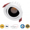 GloboStar LEO-R ������� Led Spot Downlight Trimless �8.5cm 10W 1250lm 38� Ac 220-240V IP20 �8.5 x �6.6cm - ��������� - ��������� - ����� �� ����� �������� & Anti-Glare Honeycomb - 2700K - Bridgelux Cob - 5 Years Warranty - (60283)