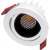 GloboStar LEO-R ������� Led Spot Downlight Trimless �8.5cm 10W 1300lm 38� Ac 220-240V IP20 �8.5 x �6.6cm - ��������� - ��������� - ����� �� ����� �������� & Anti-Glare Honeycomb - 4500K - Bridgelux Cob - 5 Years Warranty - (60282)