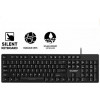 Alcatroz Wired Silent Keyboard K330 Black - (K330SBLK)