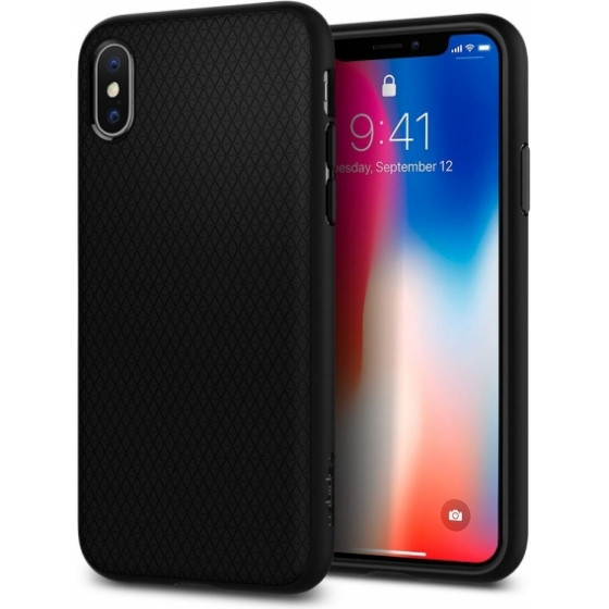 Spigen Liquid Air Iphone X Xs Black Backcover - (063CS25114)