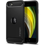 Spigen Rugged Armor Iphone Se 2020 Black Backcover - (ACS00944)