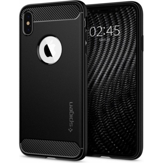 Spigen Rugged Armor Iphone X Xs Black Backcover - (063CS25113)