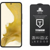 Idol 1991 Tempered Glass Samsung S22 Plus 5G 6.6'' 9H 0.2mm Titanium Semi Curved Full Glue Ultra Thin Black - (5205308304941)