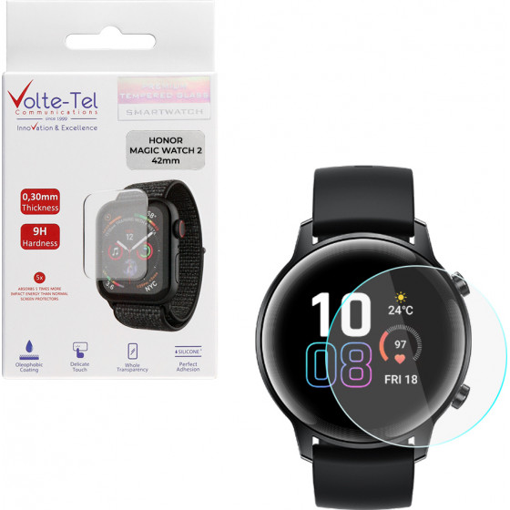 Volte-Tel Tempered Glass Honor Magic Watch 2 42mm 1.20'' 9H 0.30mm 2.5D Full Glue Full Cover - (5205308281013)