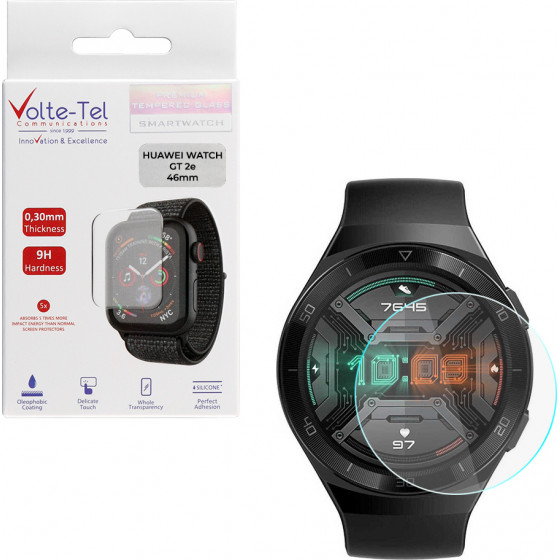 Volte-Tel Tempered Glass Huawei Watch Gt 2e 46mm 1.39'' 9H 0.30mm 2.5D Full Glue Full Cover - (5205308281006)
