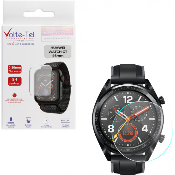 Volte-Tel Tempered Glass Huawei Watch Gt 46mm 1.39'' 9H 0.30mm 2.5D Full Glue Full Cover - (5205308305344)