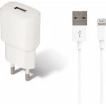Forever Travel Charger 2A + Lightning Data Cable White - (FCT2AWL)