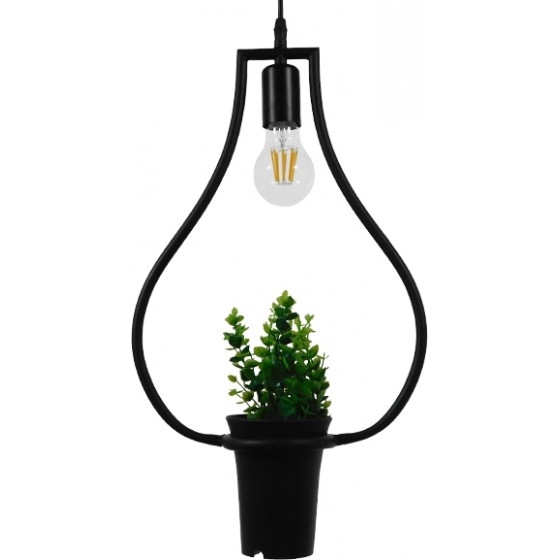 GloboStar FLOWERPOT �������� �������� ��������� ������ �������� 1 x E27 ����� ��������� �� ������������ ���� �27 x Y40cm - (10001210)