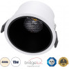 GloboStar PLUTO-B ������� Led Spot Downlight Trimless �10.4cm 15W 1950lm 38� Ac 220-240V IP20 �10.4 x �6.5cm - ��������� - ����� �� ����� �������� & Anti-Glare Honeycomb - ������ ����� 4500K - Bridgelux Cob - 5 Years Warranty - (60258)