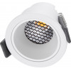 GloboStar PLUTO-S ������� Led Spot Downlight Trimless �6.4cm 7W 910lm 38� Ac 220-240V IP20 �6.4 x �4.9cm - ��������� - ����� & Anti-Glare Honeycomb - ������ ����� 4500K - Bridgelux Cob - 5 Years Warranty - (60248)