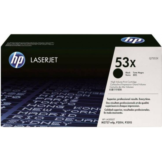 HP TONER LASER LJ P2015 7K PGS - (Q7553X)