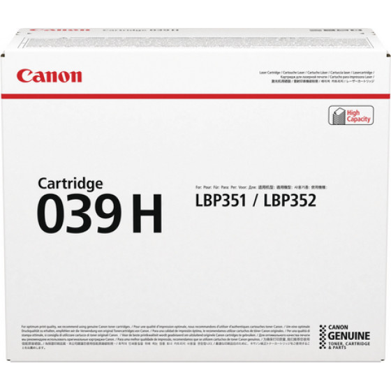 CANON TONER LBP CARTRIDGE 039 H - (0288C001)