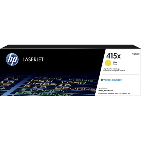 HP 415X Yellow LaserJet Toner - (W2032X)