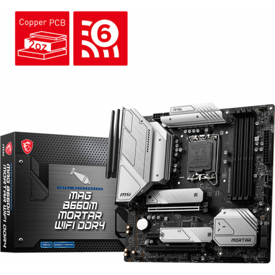 MSI MAG B660M MORTAR WIFI DDR4 - (912-7D42-001)