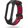 Tech-Protect Replacment Band Armor For Xiaomi Mi Smart Band 5 / 6 / 6 Nfc Black Red - (TPRBB5BR)