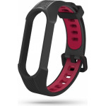 Tech-Protect Replacment Band Armor For Xiaomi Mi Smart Band 5 / 6 / 6 Nfc Black Red - (TPRBB5BR)
