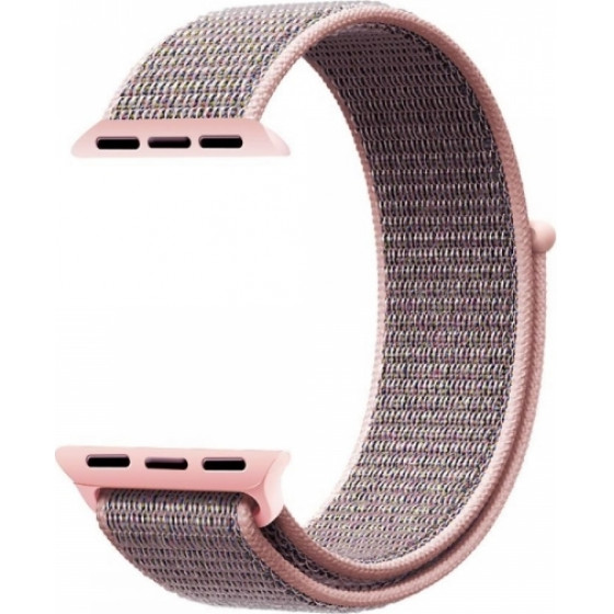 Tech-Protect Replacment Band Nylon For Apple Watch 4 / 5 / 6 / 7 / Se (38 / 40 / 41 MM) Pink Sand - (TPRNBI4PS)